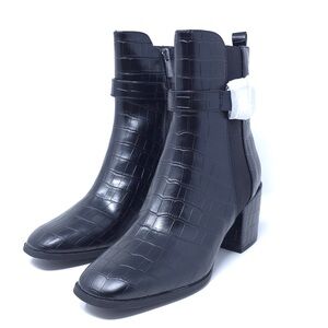 Kenneth Cole Reaction Women's Emerson Fashion Boot, Black Croco, 8M